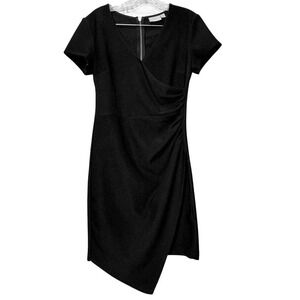 Bisou Bisou Asymmetrical Black Dress size 8